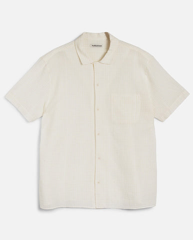 ZIP SHIRT - TAN PLAID