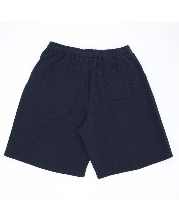 Relaxed Shorts Navy Texture