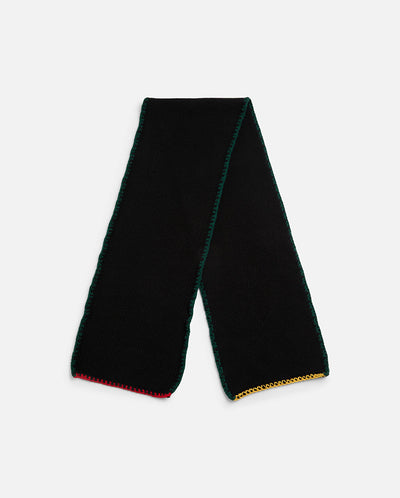 Blanket stitch Scarf -Black
