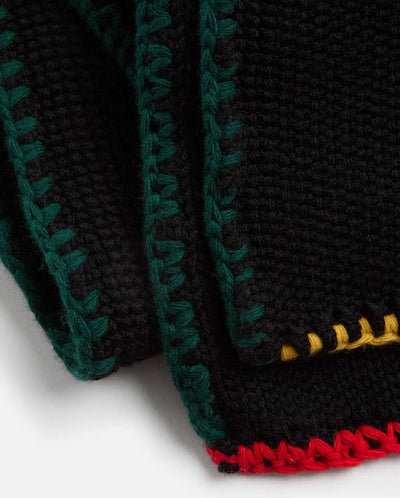 Blanket stitch Scarf -Black