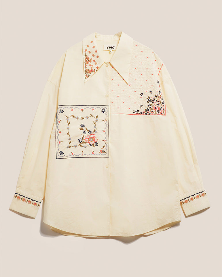 Lena Embroidered Shirt ECRU