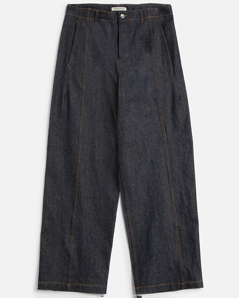 DISPLACED SEAM JEAN- INDIGO
