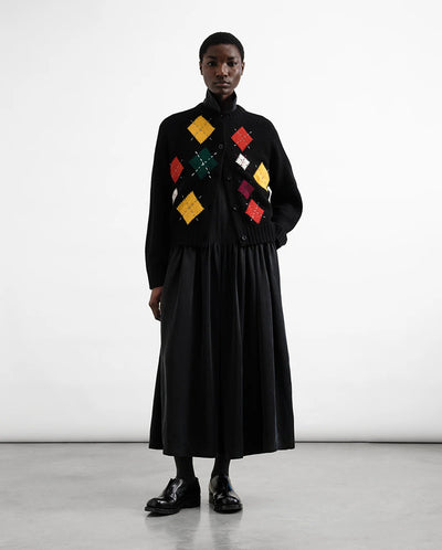 Atomic Cardigan Black/Red