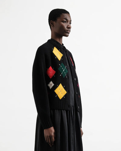 Atomic Cardigan Black/Red