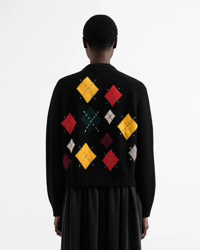 Atomic Cardigan Black/Red