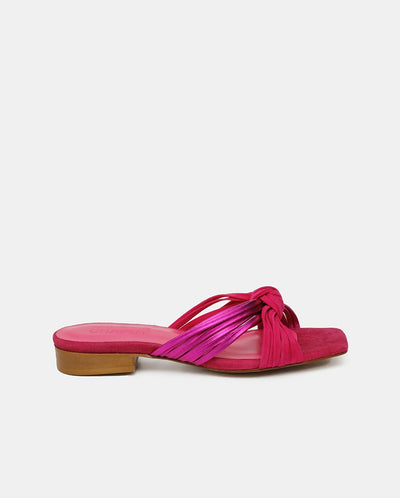 Momo Knot sandal Pink Metallic