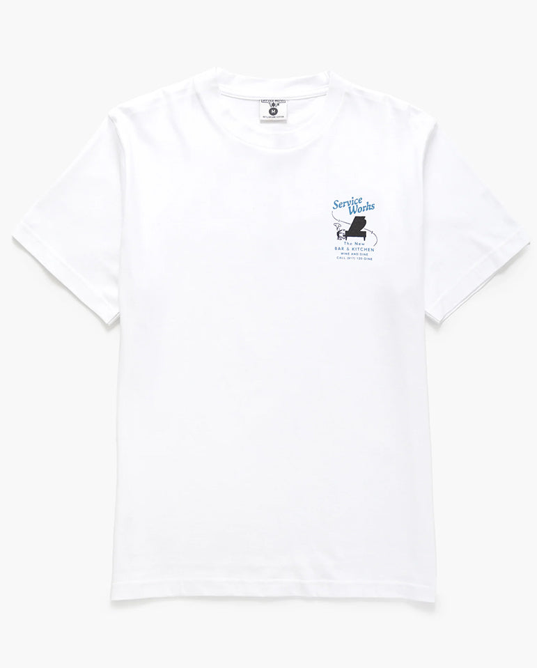 Bar + Kitchen Tee	- White