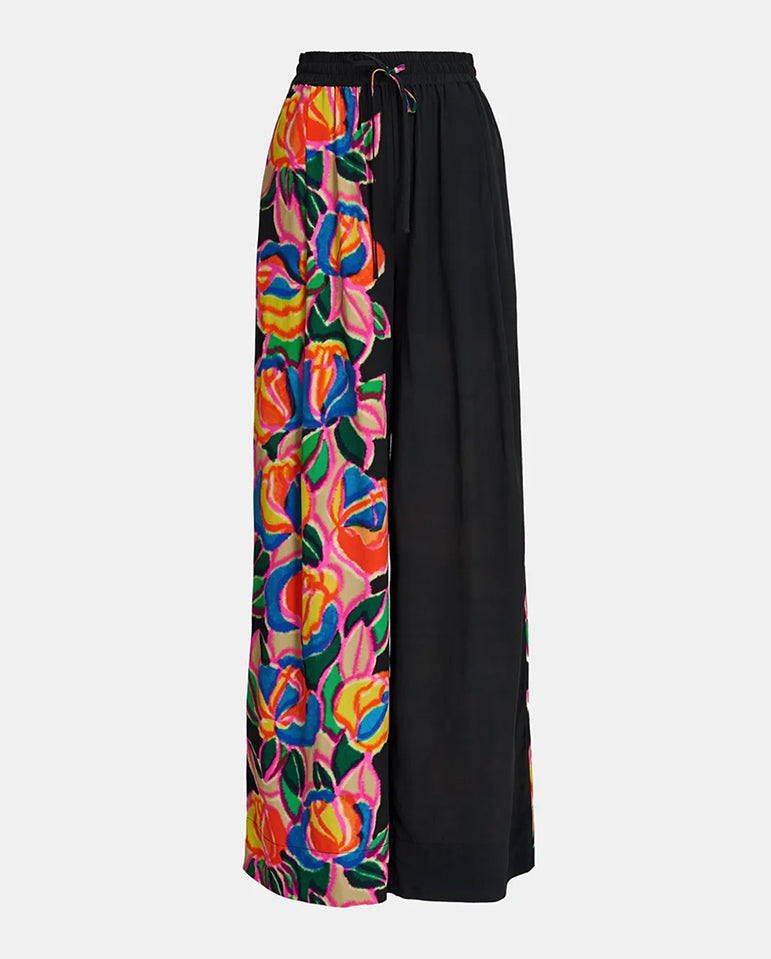 Evangeline wide Track pant BLACK