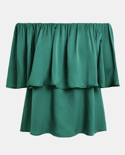 Huntsville Ruffle Top - Madison Blue