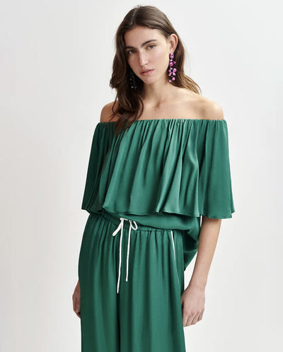 Huntsville Ruffle Top - Madison Blue