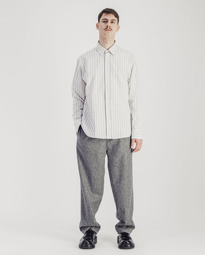 Daily Stripes shirt - white/grey stripes