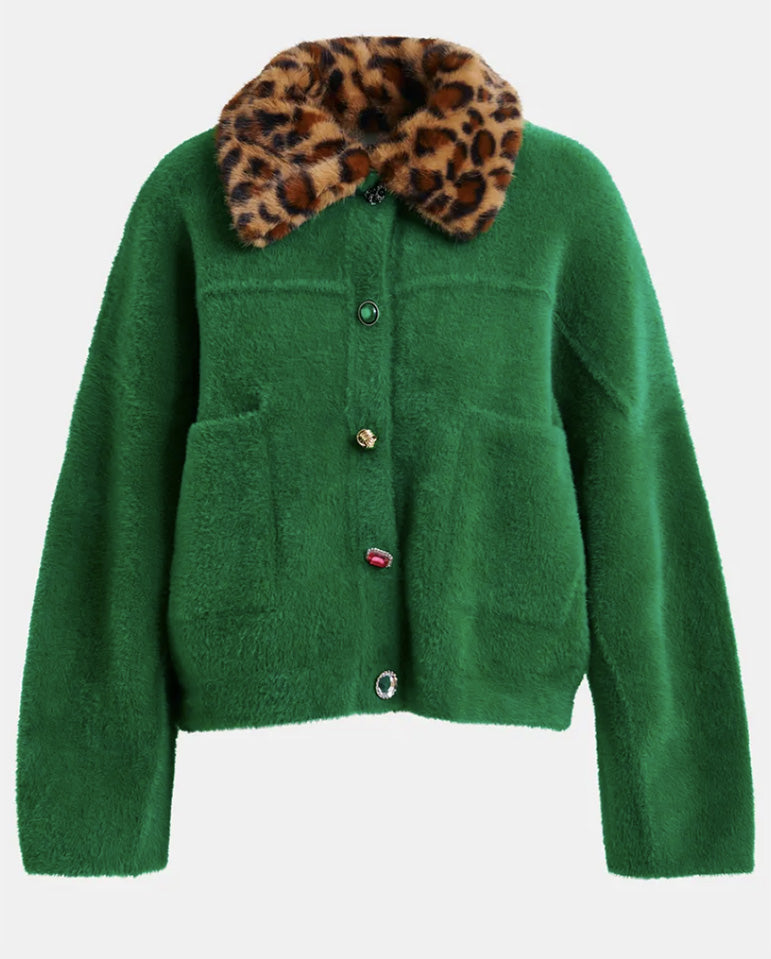 Intention Jacket with collar - Green