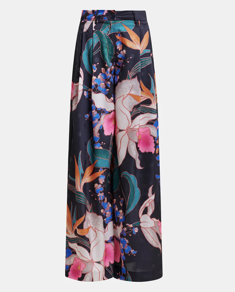 Ipants wide leg pant - Black Combo