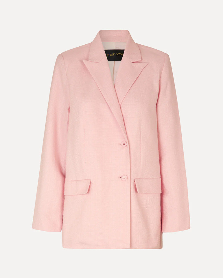 Steely Solid Blazer Rose Quartz
