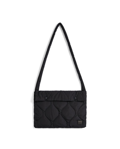 Military Cross Body Down Bag Small - D.Charcoal