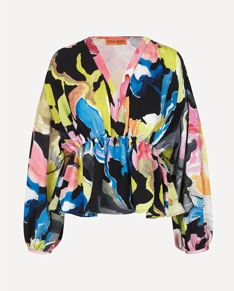 Toni loose blouse Artistic Floral