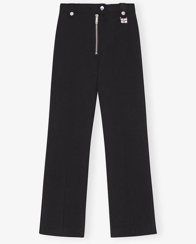 Bonded Crepe pants BLACK