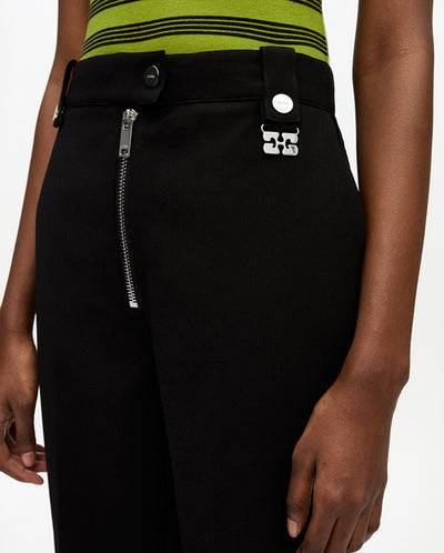 Bonded Crepe pants BLACK