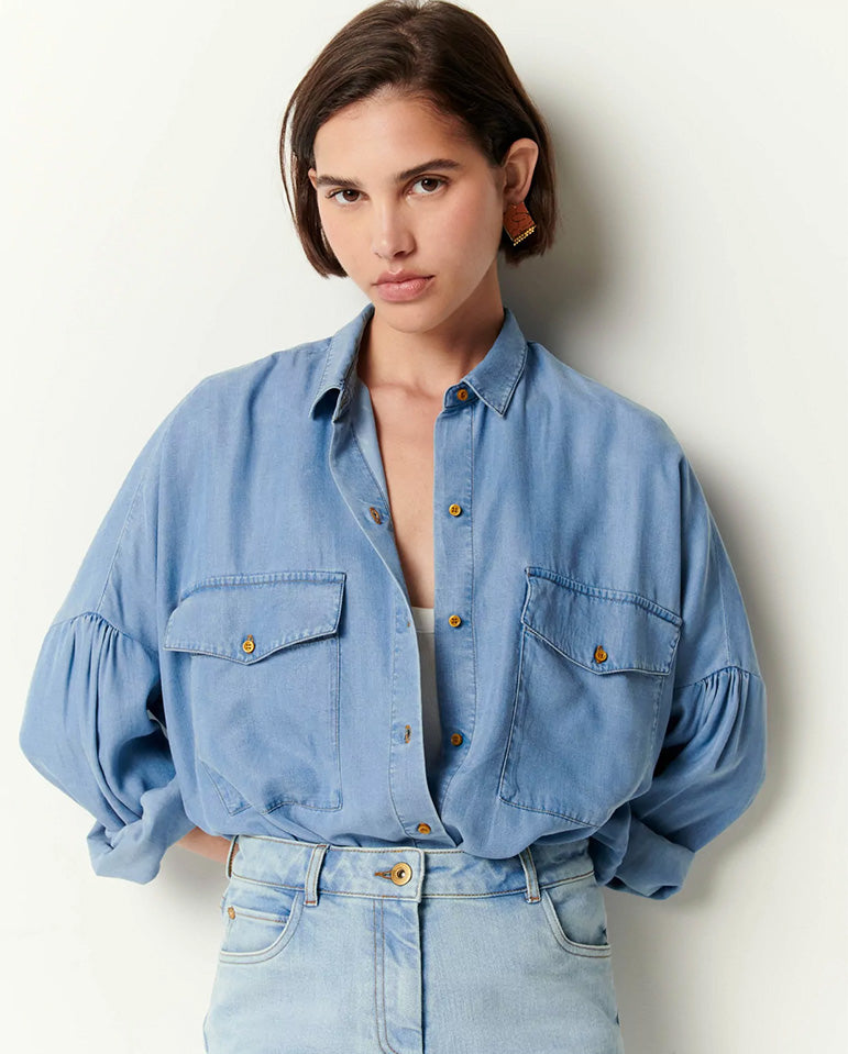 Botania Chambray Shirt Provencia Blue
