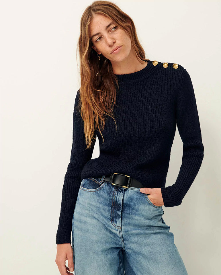 Galileo Button Knit NAVY