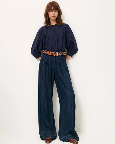 Savi Blouse - Indigo