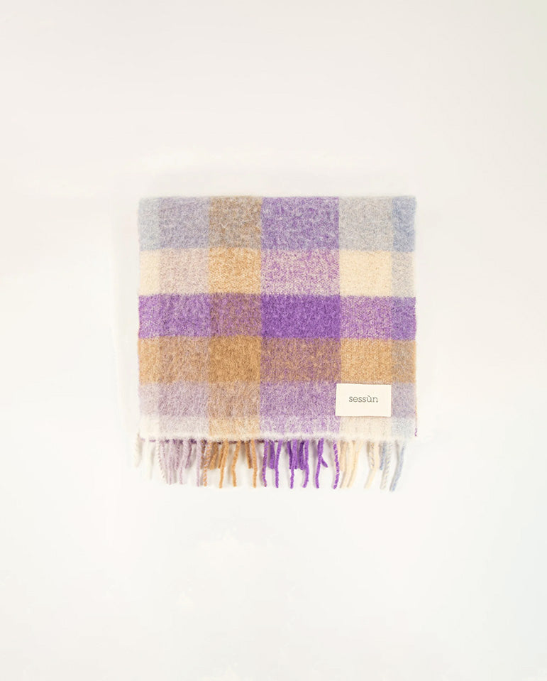 Lucio Scarf - Lilac Check