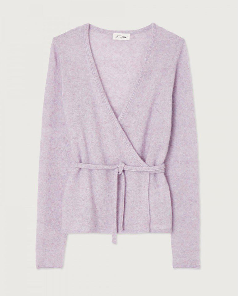 Xinow Fine Gauge Wrap cardi Wisteria