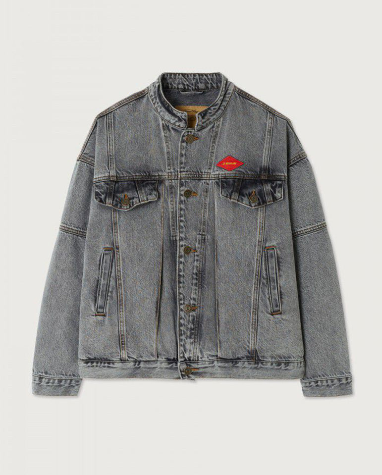 Yopday slouchy Denim Jacket Salt and Pepper