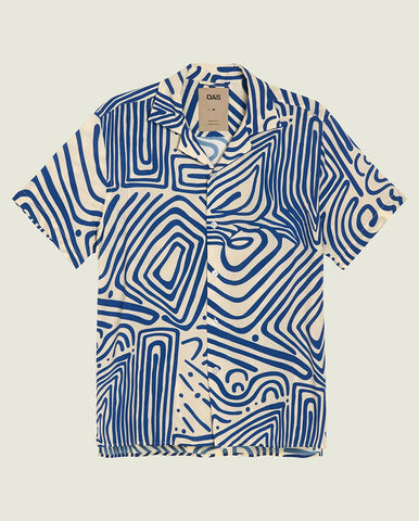 ASSEMBLY JACKET - INDIGO WAFFLE PATCHWORK