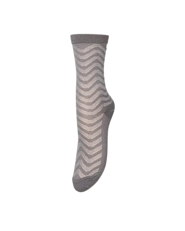 Mina Glitter sock - Grey