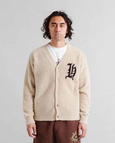 'H' Cardigan - Putty