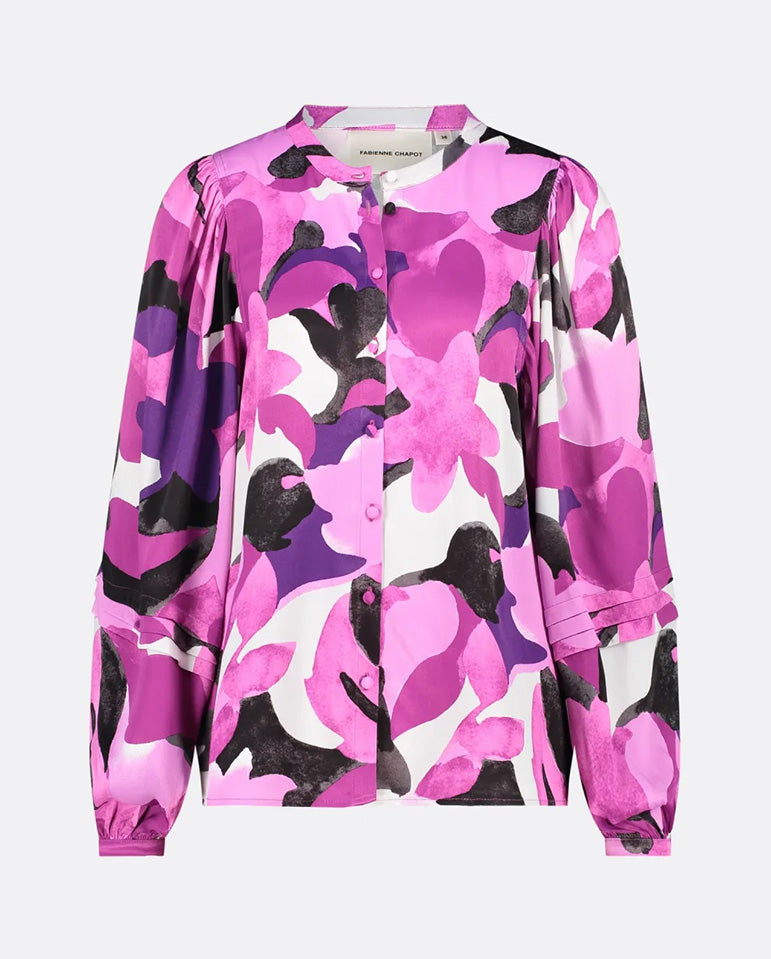 Hollie Printed Blouse Bubblegum Mist