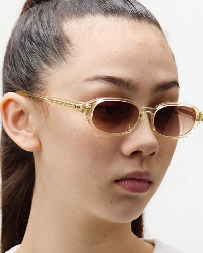 Pellerine Champagne/Chocolate Brown