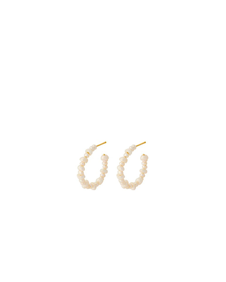 Liberty Pearl Hoop GOLD