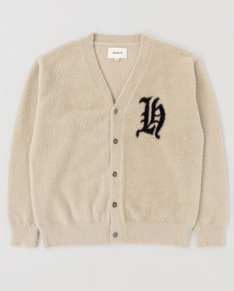 'H' Cardigan - Putty