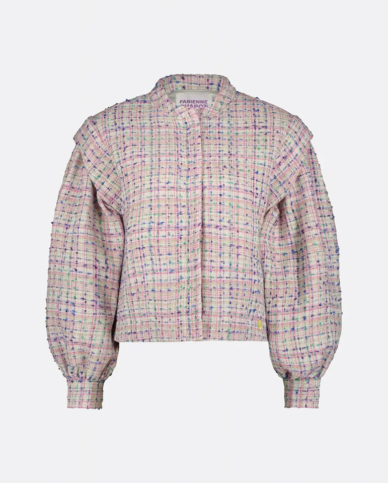 Carter Tweed jacket Bubblegum Cream