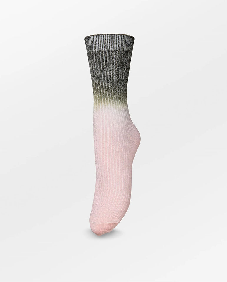 Gradiant Glitter Sock Orchid pink