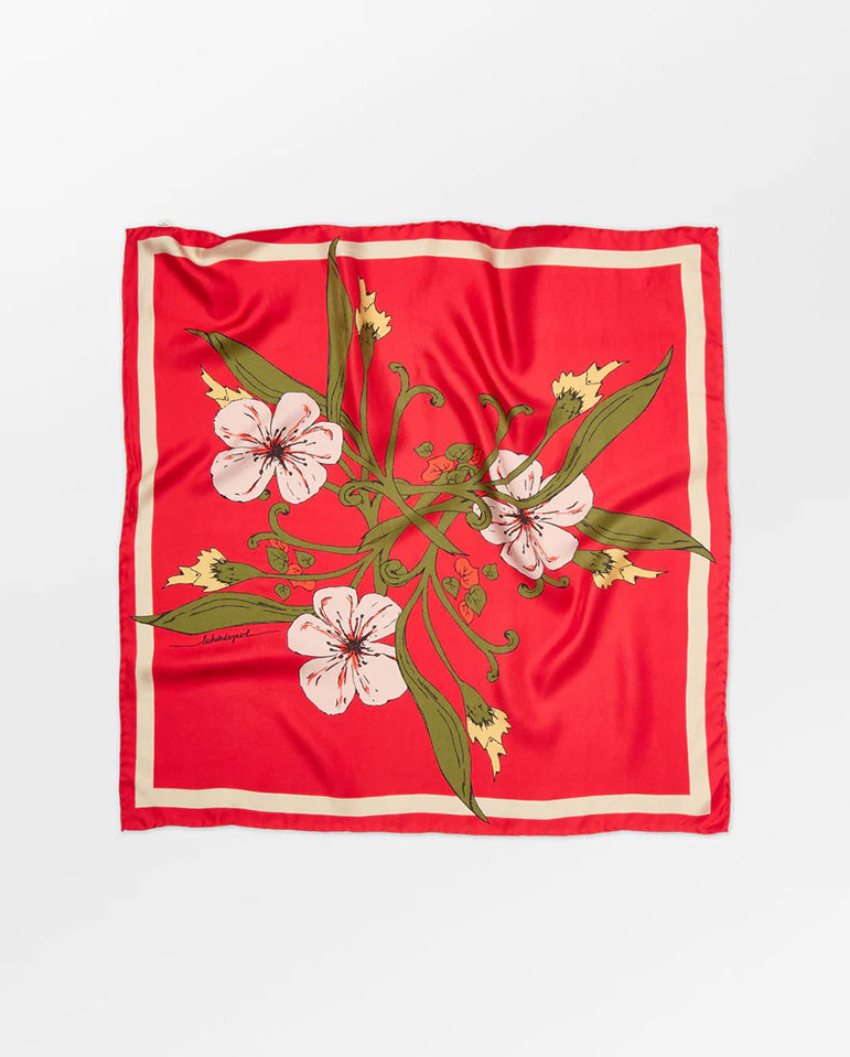 Magna Flower Sia Scarf - Adrenaline Red