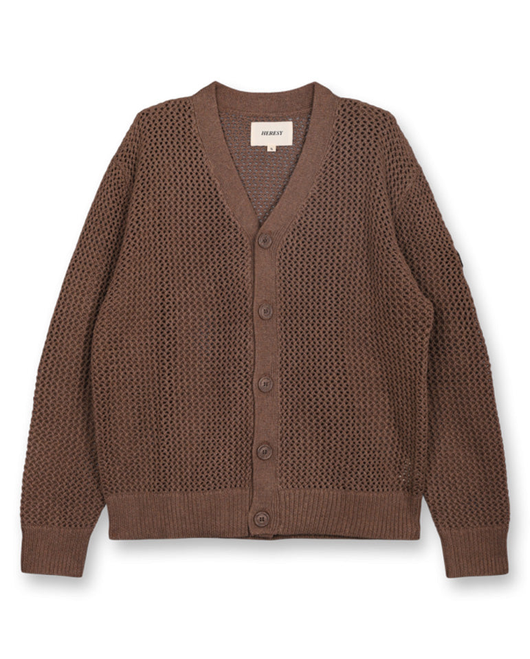 Braid Cardigan LIGHT BROWN