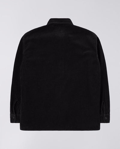 Ander Cord Shirt Black Garment dyed