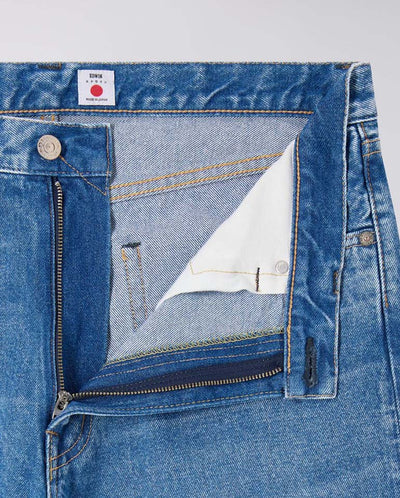 Loose Fit Kaihara Openend Denim -  Blue Mid Used