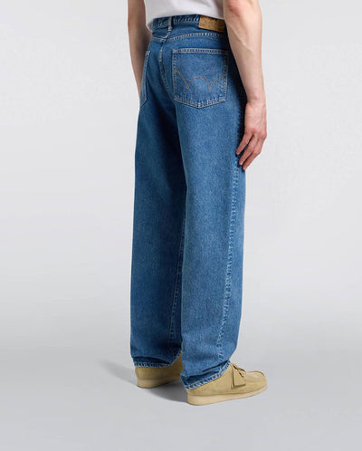 Loose Fit Kaihara Openend Denim -  Blue Mid Used