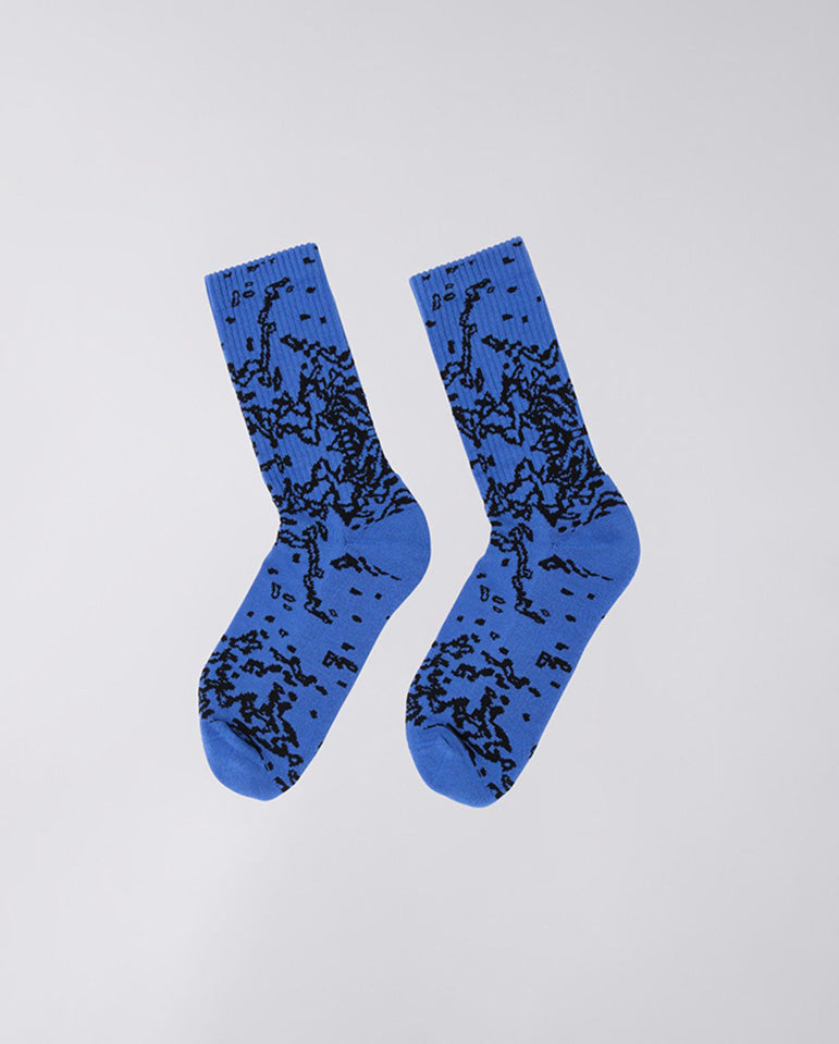 Arashi Allover Socks - Blue