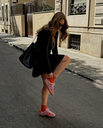 Rife Leather Sneaker - Sea Pink