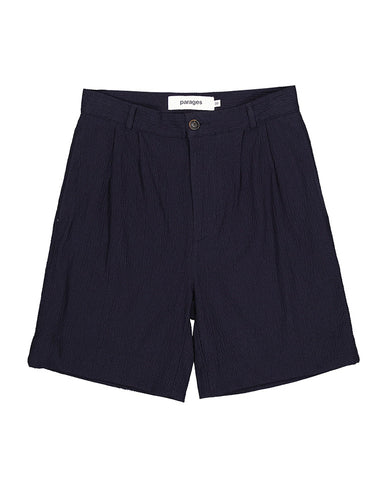 Relaxed Shorts Navy Texture