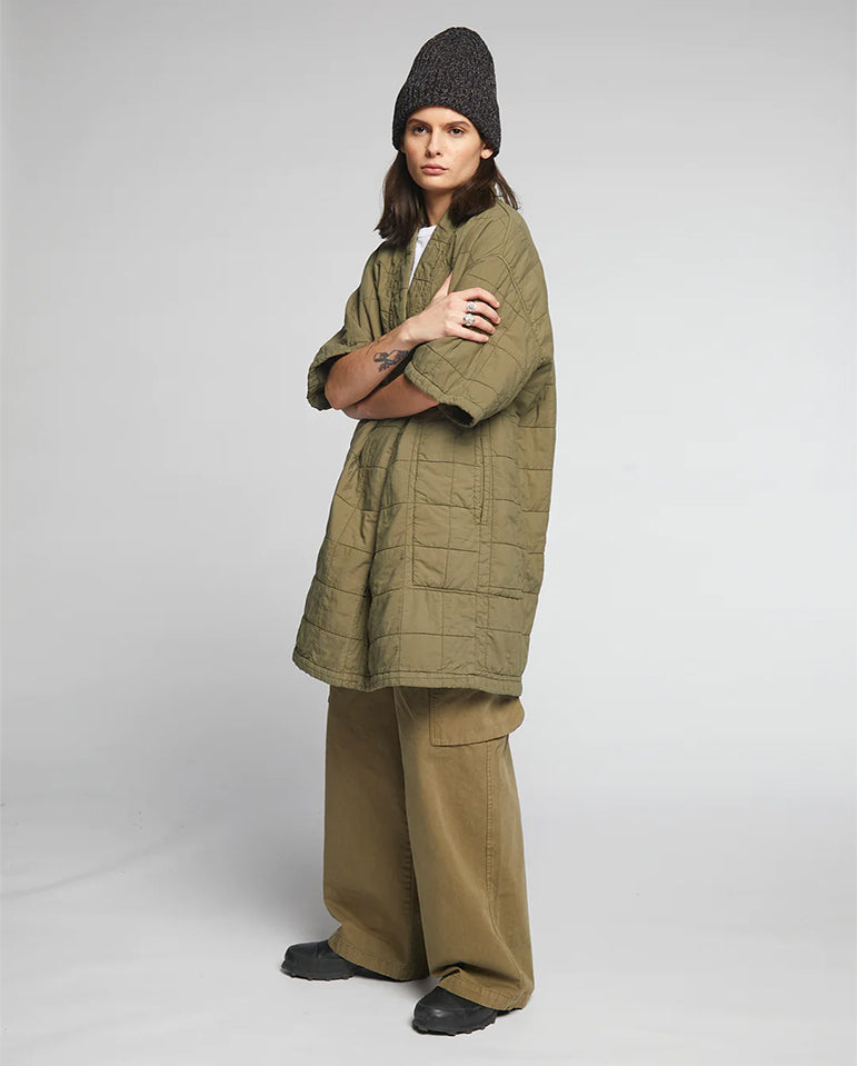 Boxy Toku Dress DUSTY GREEN