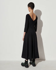 Balance Stretch Silk Dress BLACK