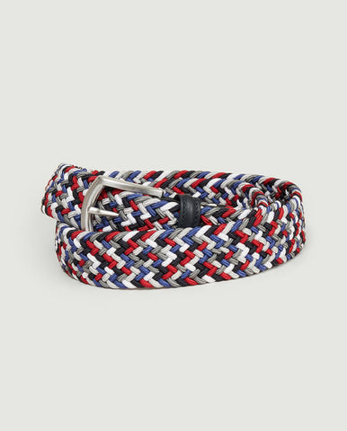 Woven Belt - Brown/White/Black