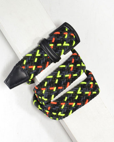 Woven Belt Black/Neon