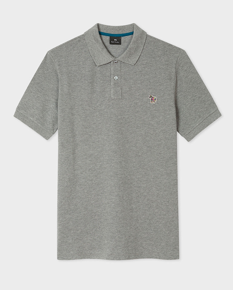 Knitted Zebra Polo LIGHT GREY